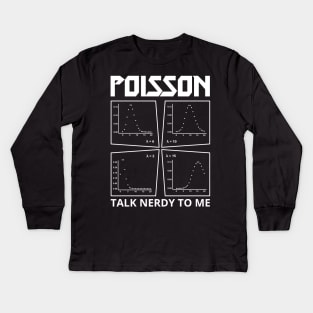 Poisson: Talk Nerdy to Me Parody Kids Long Sleeve T-Shirt